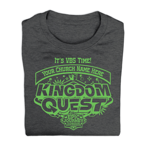 Easy Custom VBS T-Shirt - One Color Design - Kingdom Quest VBS - VKGD011