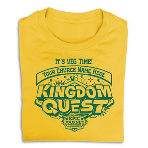 Easy Custom VBS T-Shirt - One Color Design - Kingdom Quest VBS - VKGD011