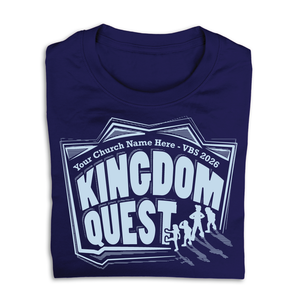 Easy Custom VBS T-Shirt - One Color Design - Kingdom Quest VBS - VKGD041