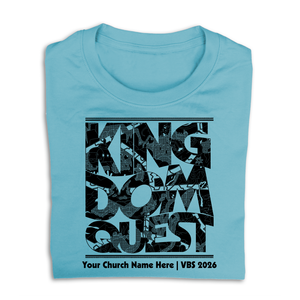 Easy Custom VBS T-Shirt - One Color Design - Kingdom Quest VBS - VKGD051