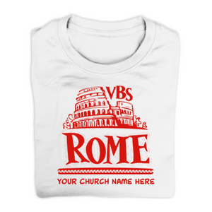 Easy Custom VBS T-Shirt - One Color Design - Rome VBS - VROM031