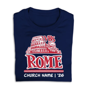 Easy Custom VBS T-Shirt - Two Color Design - Rome VBS - VROM030