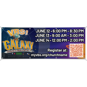 Easy Custom Outdoor Vinyl Banner - Personalize in Real Time - Galaxy Weekend VBS - BGAL002 Easy Custom Outdoor Vinyl Banner - Personalize in Real Time - Galaxy Weekend VBS - BGAL002