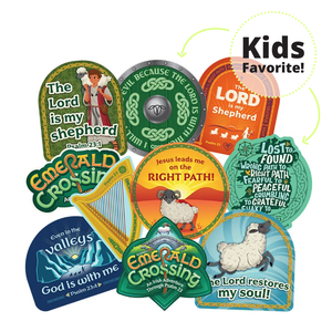 Water Bottle Stickers Set (Pack of 10) - Emerald Crossing VBS 2026 by Answers