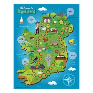 Emerald Crossing Map and Stickers (Pack of 10 Maps and 1 Sticker Sheet) - Use During Daily Animal Pal Review - Emerald Crossing VBS 2026 by Answers