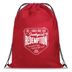 Easy Custom VBS Drawstring Bag - Personalize in Real Time - Junkyard Redemption VBS - DJYR051