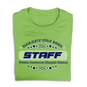 Easy Custom VBS T-Shirt - Two Color Design - Galaxy Weekend VBS - VGAL040