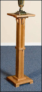 Church Flower Stand - Maple Wood - Pecan Stain Church Flower Stand - Maple Wood - Pecan Stain