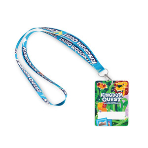 Lanyard & Nametag Sets - Pack of 12 - Kingdom Quest VBS 2026 by Orange