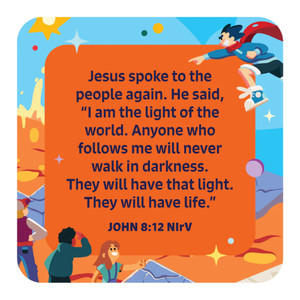 Memory Verse Clings - Pack of 12 - Kingdom Quest VBS 2026 by Orange