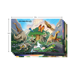 Rainforest Falls Bible Story Posters (set of 5) (22'' x 34'') - Needed for Wild Bible Adventures - Two-sided English/Spanish - Rainforest Falls VBS 2026 by Group
