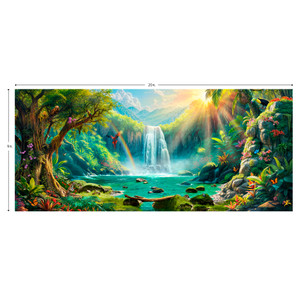 Rainforest Refuge Fabric Wall Hanging Backdrop 20' x 9