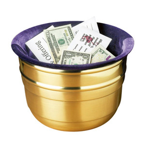 Large Offering Pot - Brass/Purple Large Offering Pot - Brass/Purple