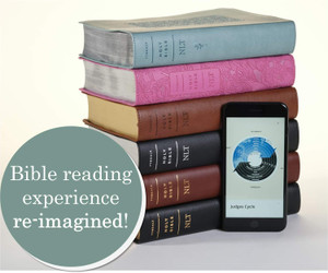 NLT Personal Size Giant Print Bible, Filament Enabled (LeatherLike, Peony Pink, Red Letter, Indexed) - Case of 16