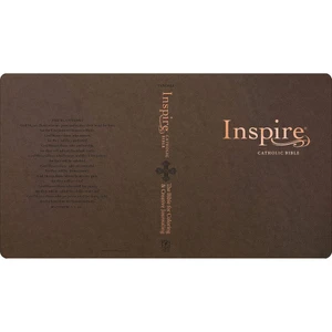 Inspire Catholic Bible NLT (Brown, Leatherlike) - Case of 12