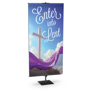 Church Banners - Cross and Cloth - Enter Into Lent