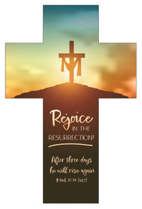 2" x 6.25" Bookmark Cross - Easter - Rejoice in the resurrection! - Mark 10:34 NLT - Pack of 25 2" x 6.25" Bookmark Cross - Easter - Rejoice in the resurrection! - Mark 10:34 NLT - Pack of 25