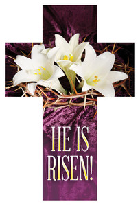 2" x 6.25" Bookmark Cross - Easter - He Is Risen - 1 Cor 15:4 KJV - Pack of 25 2" x 6.25" Bookmark Cross - Easter - He Is Risen - 1 Cor 15:4 KJV - Pack of 25