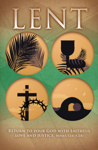 8.5" x 11" Bulletin - Lent - Return to your God - Hosea 12:6 CEB - AP2260 - Pack of 100 8.5" x 11" Bulletin - Lent - Return to your God - Hosea 12:6 CEB - AP2260 - Pack of 100