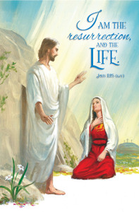 8.5" x 11.5" Bulletin - Easter - I am the Resurrection - John 11:25 KJV - Pack of 100 8.5" x 11.5" Bulletin - Easter - I am the Resurrection - John 11:25 KJV - Pack of 100
