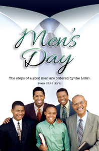 8.5" x 11" Bulletin - Men's Day - The Steps of a Good Man - Ps 37:23 KJV - Pack of 100 8.5" x 11" Bulletin - Men's Day - The Steps of a Good Man - Ps 37:23 KJV - Pack of 100