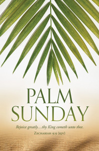 8.5" x 11" Bulletin - Palm Sunday - Rejoice Greatly - Zec 9:9 KJV - Pack of 100 8.5" x 11" Bulletin - Palm Sunday - Rejoice Greatly - Zec 9:9 KJV - Pack of 100