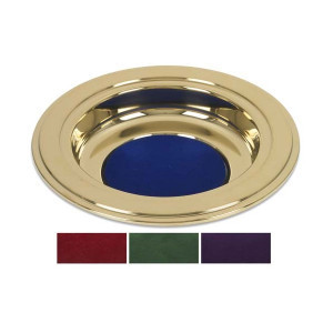 Brasstone Offering Plate - Blue Brasstone Offering Plate - Blue