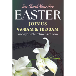 Deluxe A-Frame Sandwich Board Street Signs (24"x36") - Lily Grey Hope - AFSP261000