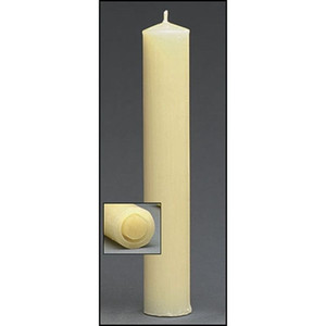 51% BEESWAX ALTAR CANDLE - 1-1/2 X 16" (Pack of 12)