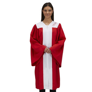 EMBROIDERED CONFIRMATION ROBE - MEDIUM