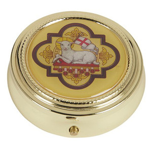 AGNUS DEI PYX WITH EPOXY LID - 3/PK