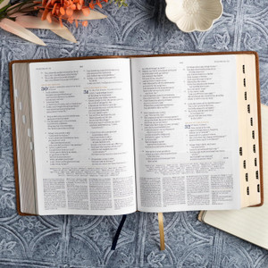 CSB Women's Study Bible, Saddle Brown Genuine Leather, Indexed - Case of 10