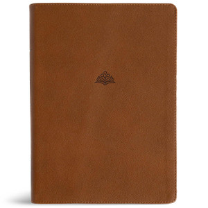 CSB Women's Study Bible, Saddle Brown Genuine Leather - Case of 10