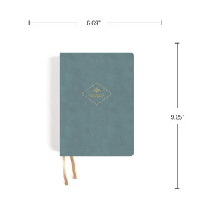 CSB Women's Study Bible, Earthen Teal SuedeSoft LeatherTouch - Case of 8