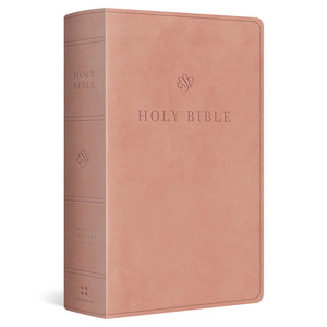 ESV Large Print Personal Size Bible, Red Letter (TruTone, Blush Rose) - Case of 10