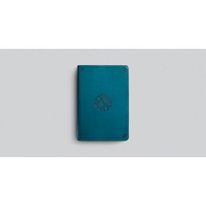 ESV Large Print Personal Size Bible, Red Letter (TruTone, Deep Teal, Emblem Design) - Case of 10