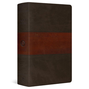 ESV Large Print Personal Size Bible, Red Letter (TruTone, Forest/Tan, Trail Design): Holy Bible, English Standard Version - Case of 10