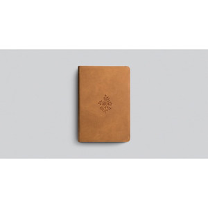 ESV Large Print Personal Size Bible, Red Letter (TruTone, Nubuck Caramel, Wildflower Design) - Case of 10