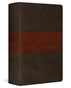 ESV Large Print Personal Size Bible, Red Letter (TruTone, Forest/Tan, Trail Design) - Case of 16