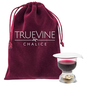 TrueVine Chalice Prefilled Communion Cups - Bread & WINE Sets (Box of 6)