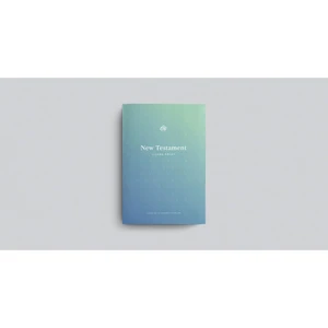ESV Outreach New Testament/Large Print Bible - Blue Soft - Case of 40