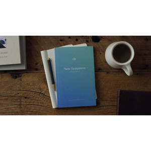 ESV Outreach New Testament/Large Print Bible - Blue Soft - Case of 40