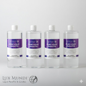 Lux Mundi Pure Liquid Paraffin - 1 Quart Bottle - Case of 4 (Cathedral Candle)