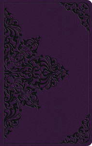 ESV Large Print Value Thinline Bible - Lavender, Filigree Design Trutone - Case of 24