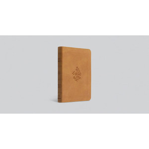 ESV Compact Bible - Nubuck Caramel, Wildflower Design Trutone - Case of 32