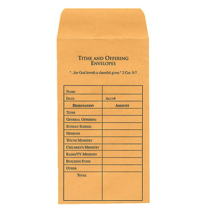 Tithe and Offering Envelope (100) Tithe and Offering Envelope (100)