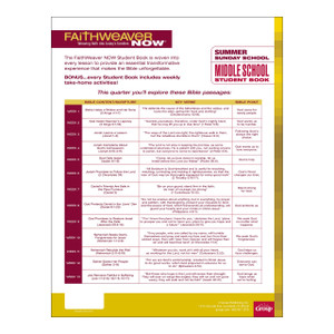 FaithWeaver NOW Middle School/Junior High Student Papers - Bible Trek Download - Summer 2026