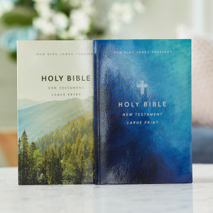 NKJV Large Print Outreach New Testament Bible, Scenic Softcover, Comfort Print - Case of 68