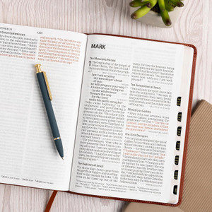 CSB Giant Print Reference Bible, Digital Study Edition (Burnt Sienna LeatherTouch, Indexed) - Case of 12