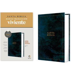 NTV: Biblia letra súper gigante, con Filament (Spanish, Hardcover, Blue)